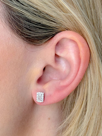 Two in one Emerald Drop Earrings