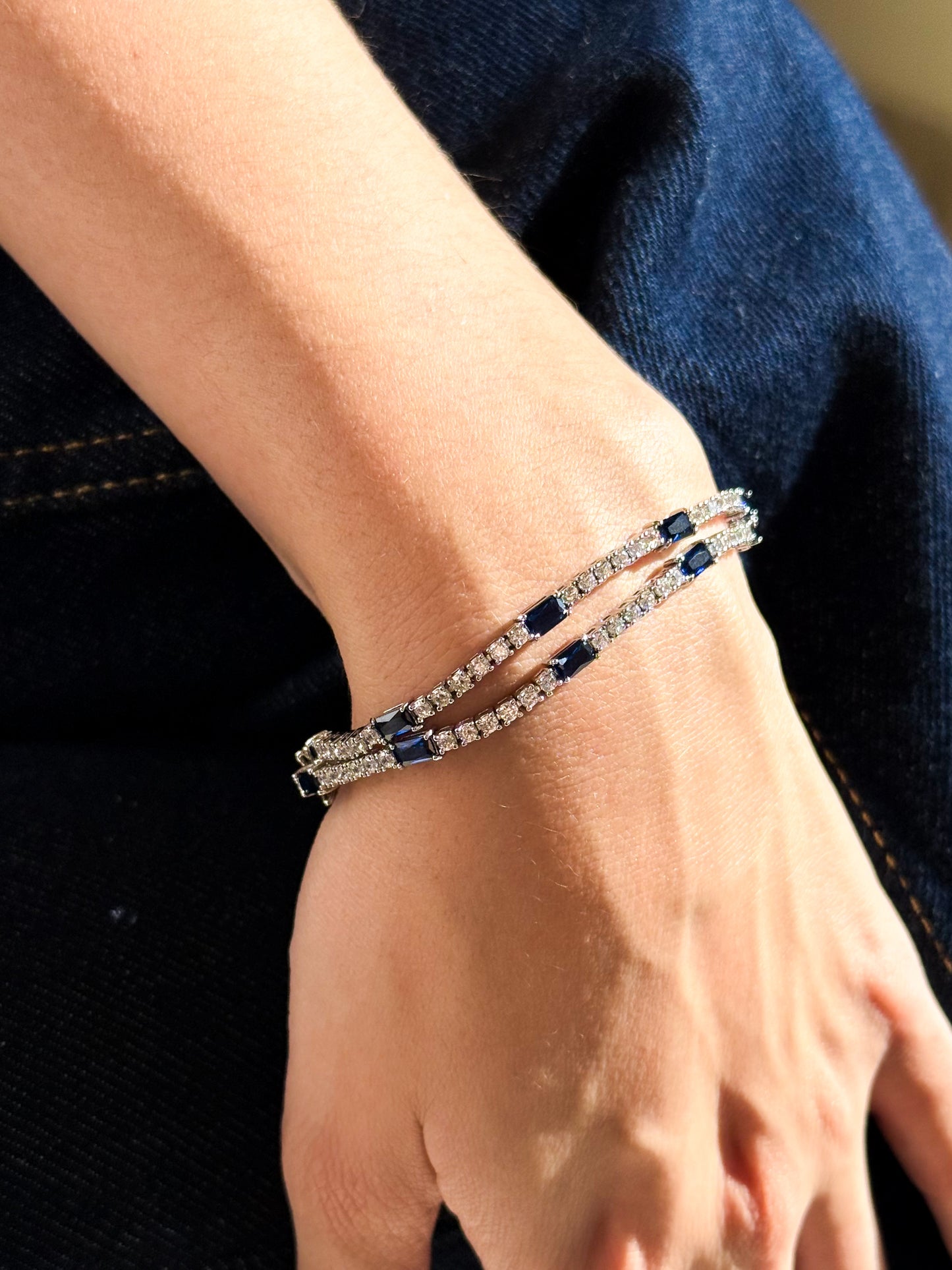 Blue Baguette Bracelet