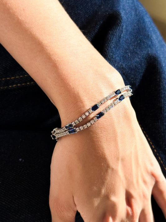 Blue Baguette Bracelet