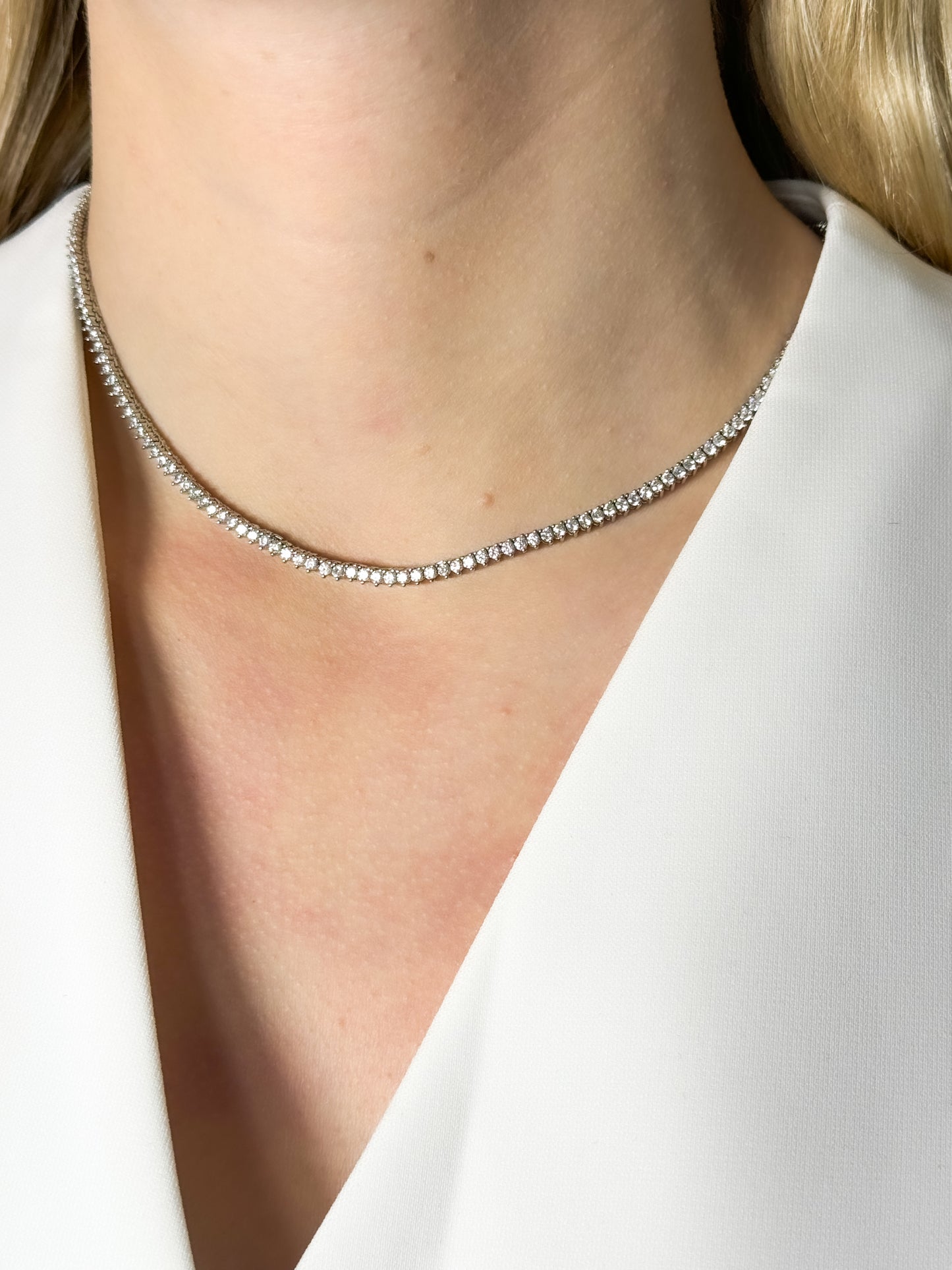 Classic Tennis Necklace 2mm