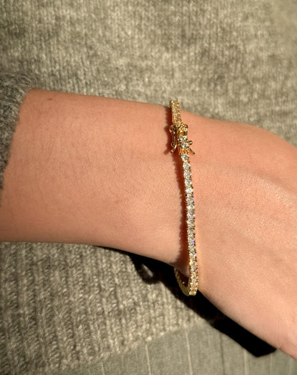 Classic Tennis Bracelet Dorada