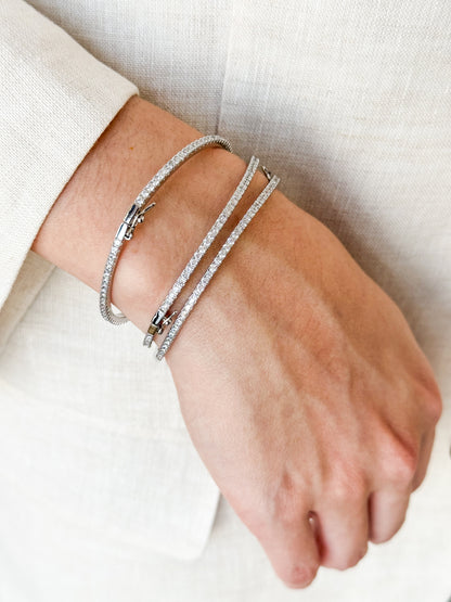 Zircon Bangle Bracelet