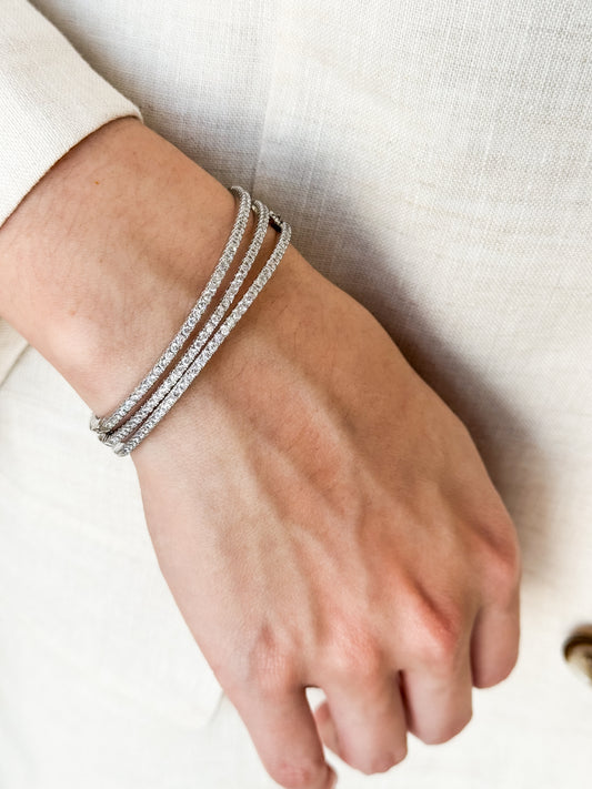 Zircon Bangle Bracelet