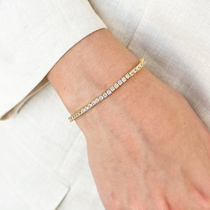Classic Tennis Bracelet Dorada