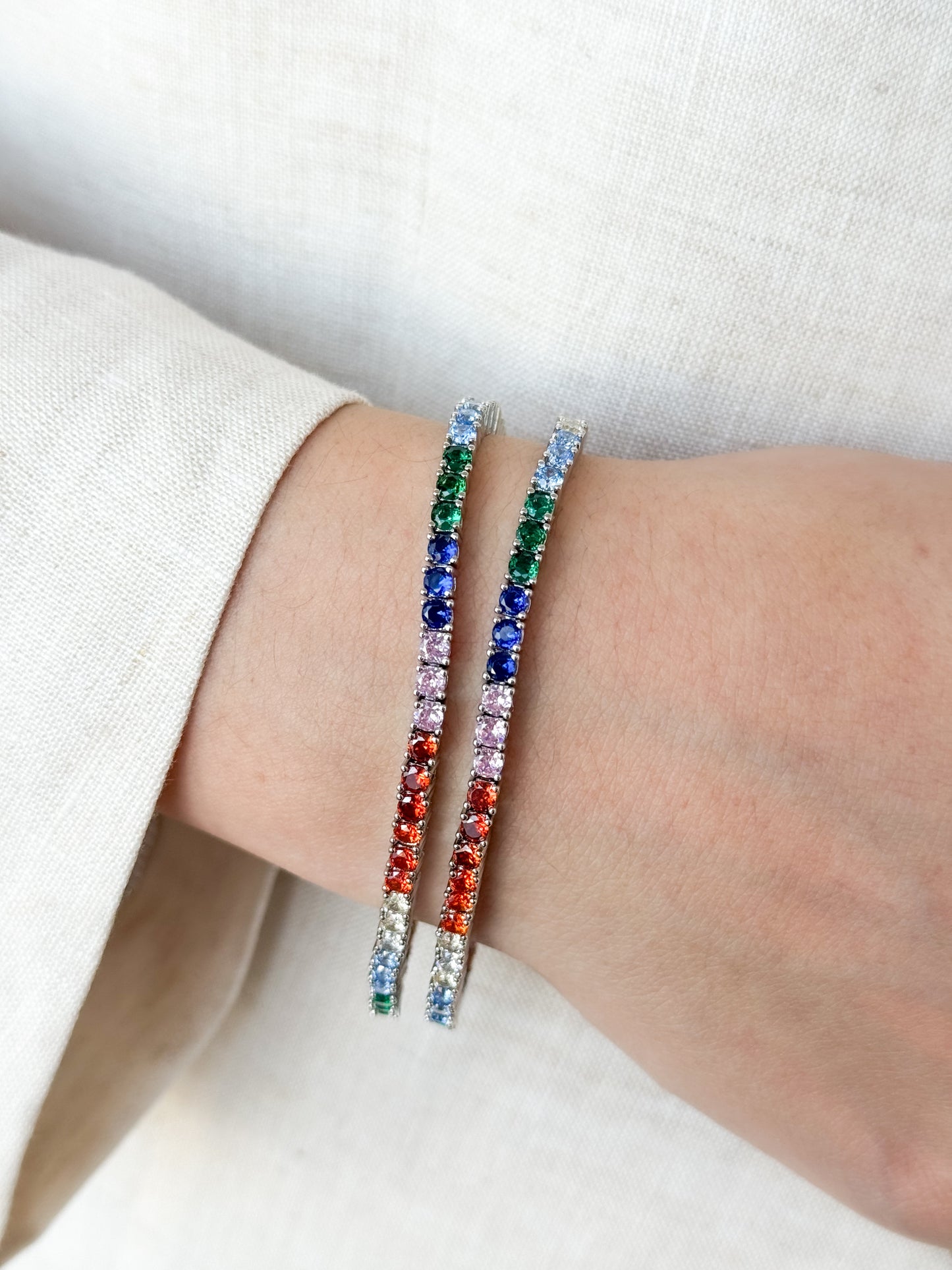 Multicolor Tennis Bracelet