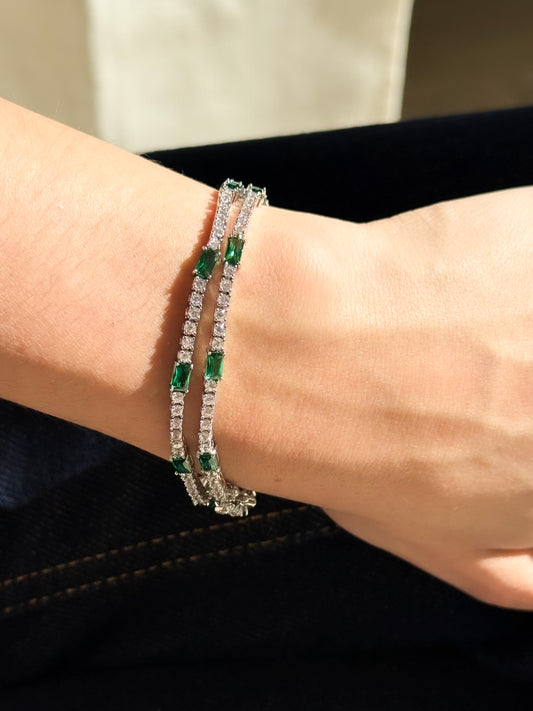 Emerald Baguette Bracelet