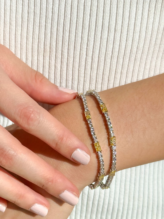 Lemon Baguette Bracelet