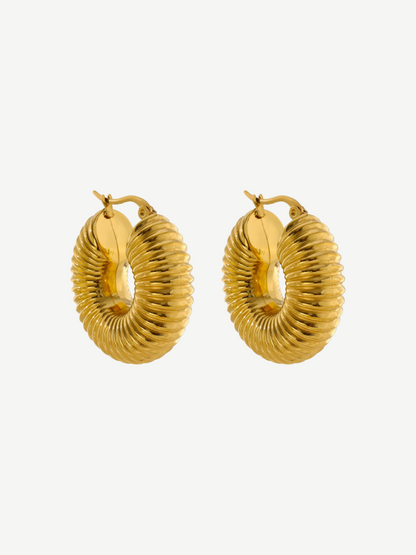 Leonora Gold Hoops