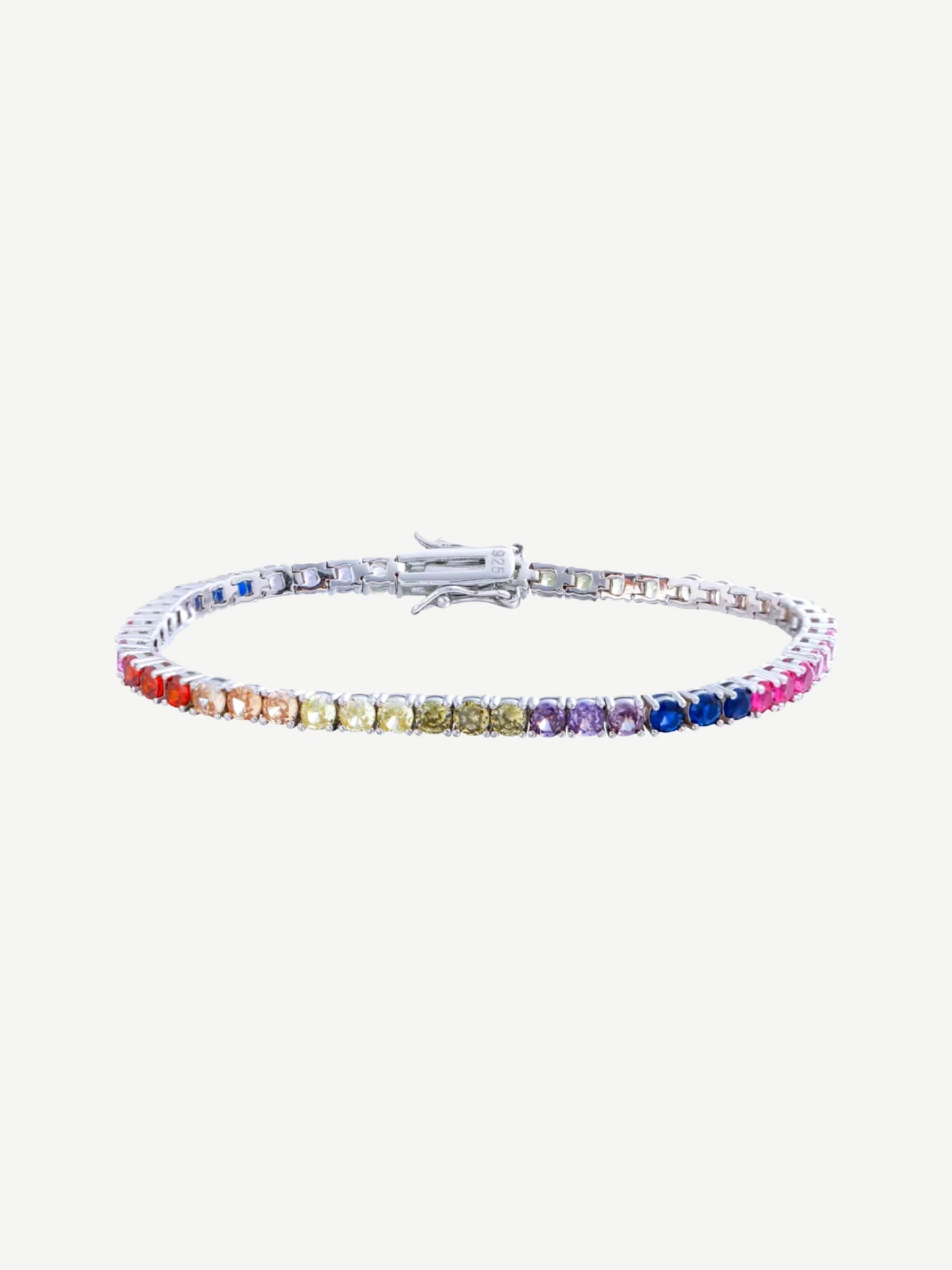 Rainbow Tennis Bracelet 3 mm