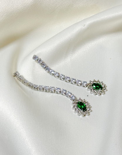 Green Drop Earrings