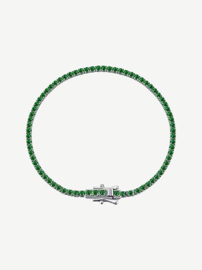 Petite Green Tennis Bracelet